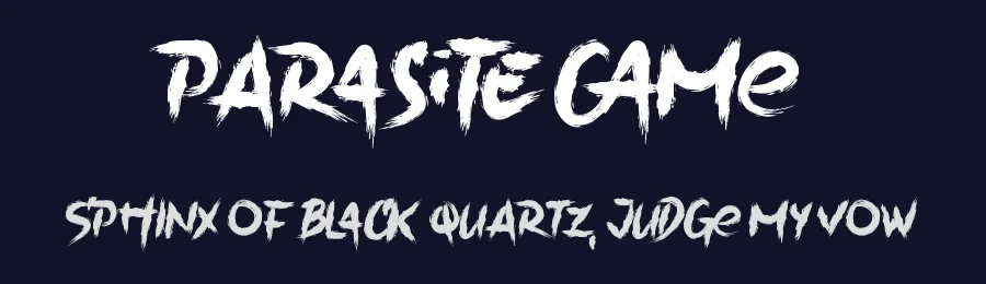 Parasite Game by Mocha Frappuccino — Decorative Font — thumbnail 2