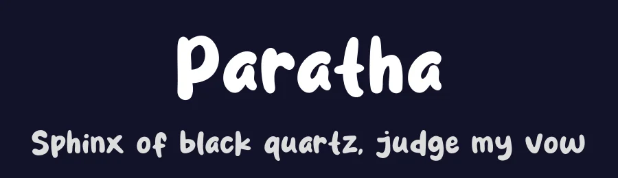 Paratha by Khurasan — Decorative Font — thumbnail 2