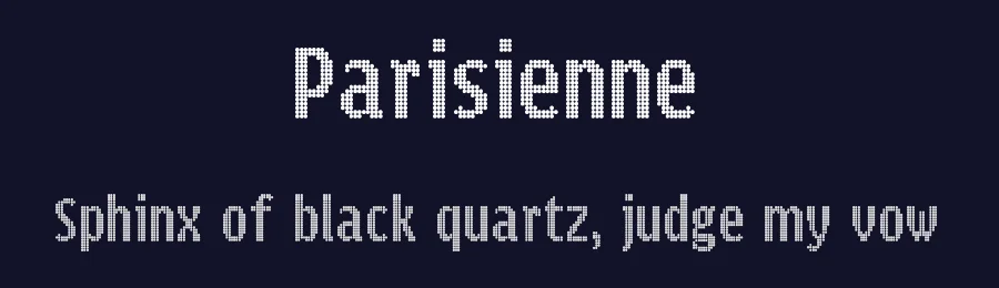 Parisienne by Jeffrey Visser — Display Font — thumbnail 2