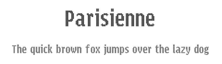 Parisienne by Jeffrey Visser — Display Font