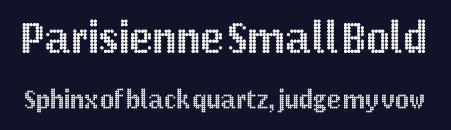 Parisienne Small Bold by Jeffrey Visser — Display Font — thumbnail 2
