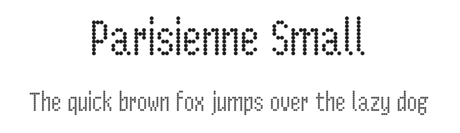 Parisienne Small by Jeffrey Visser — Display Font