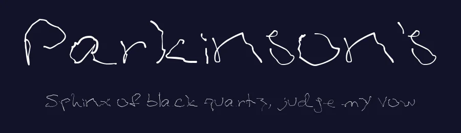 Parkinson's by Rick Walton — Script Handwritten Font — thumbnail 2