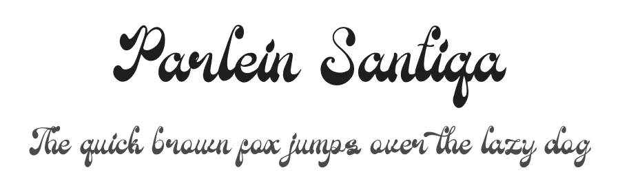 Parlein Santiqa by Denustudios — Script Handwritten Font