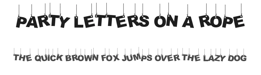 Party Letters On A Rope