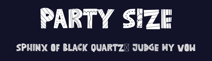 Party Size by The Docallisme - Amry Al Mursalaat — Decorative Font — thumbnail 2