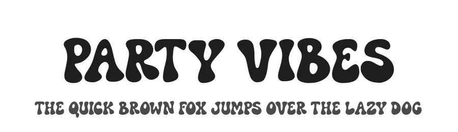 Party Vibes by Timur Type β Decorative Font