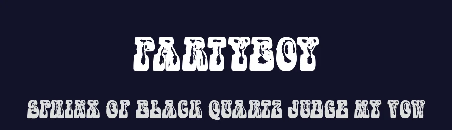 Partyboy by Billy Argel Fonts ® — Decorative Font — thumbnail 2