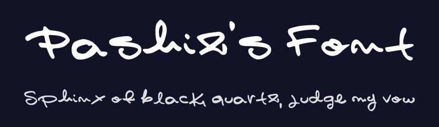 Pashiz's Font by Mielconejina — Script Handwritten Font — thumbnail 2
