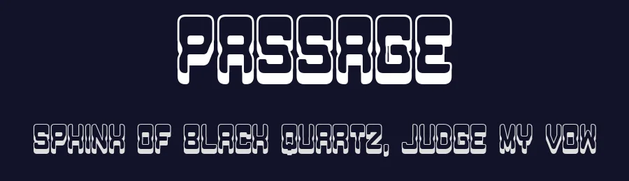 Passage by Vladimir Nikolic — Decorative Font — thumbnail 2