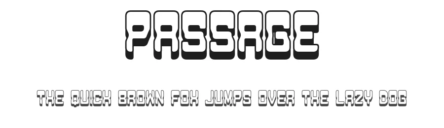 Passage by Vladimir Nikolic — Decorative Font