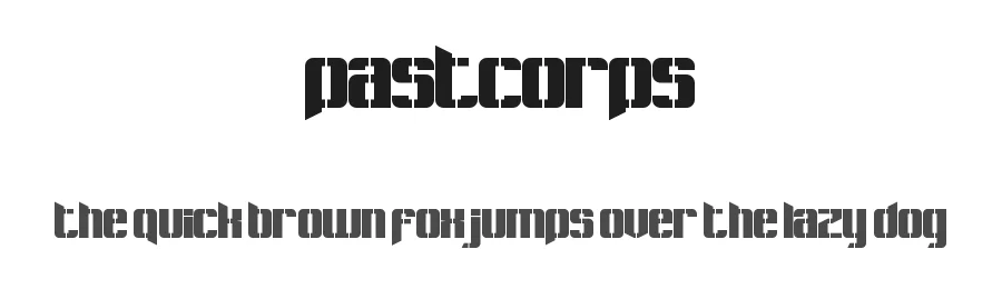 Pastcorps by Chequered Ink — Decorative Font