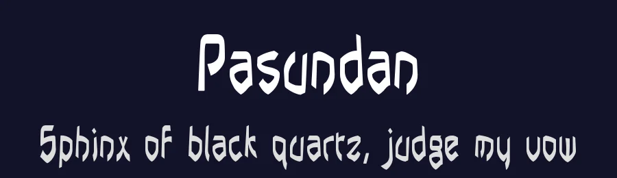 Pasundan by Wates Awal — Decorative Font — thumbnail 2