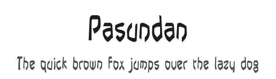Pasundan by Wates Awal β Decorative Font