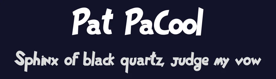 Pat PaCool by SvNProd — Decorative Font — thumbnail 2