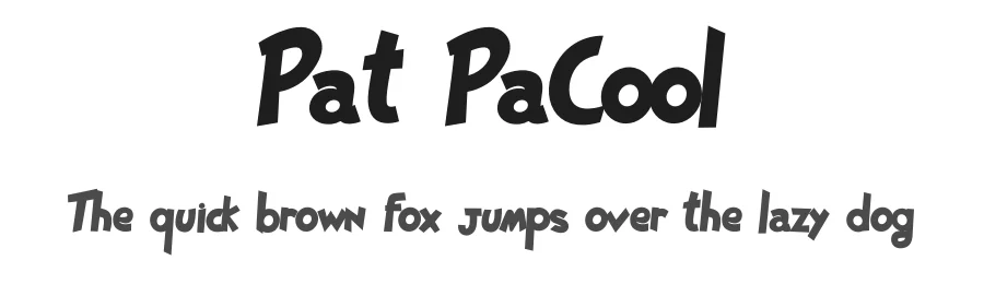 Pat PaCool by SvNProd — Decorative Font