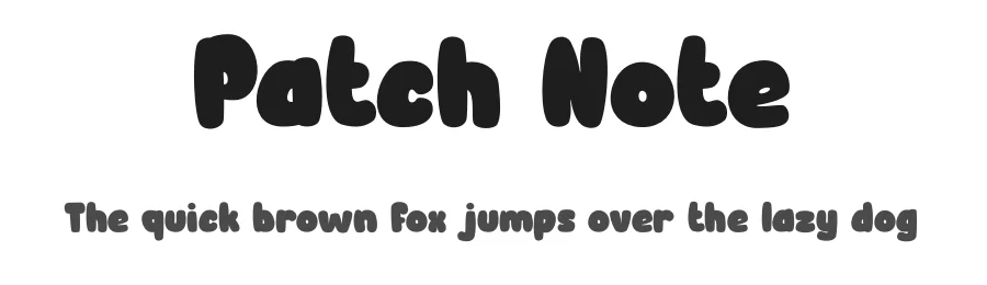 Patch Note