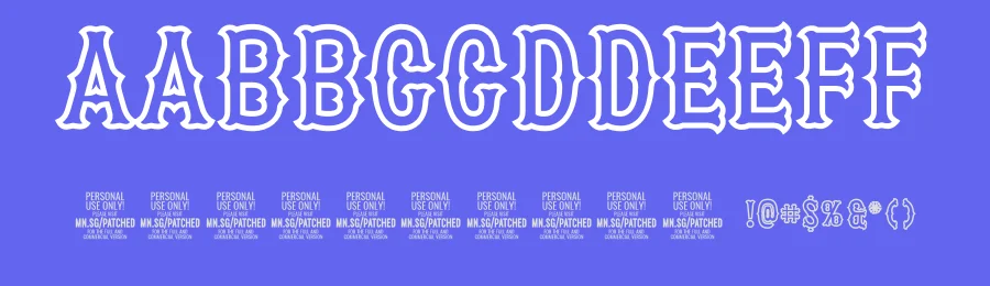 Patched In by Måns Grebäck — Decorative Font — thumbnail 3