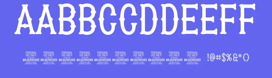 Patched by Måns Grebäck — Decorative Font — thumbnail 3