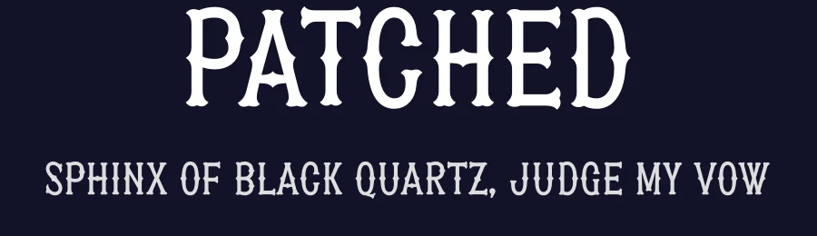Patched by Måns Grebäck — Decorative Font — thumbnail 2