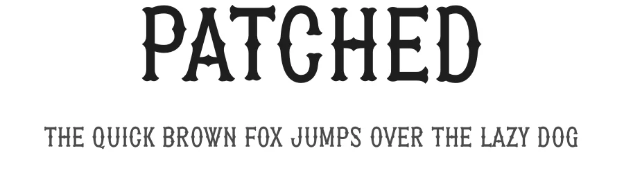 Patched by MΓ₯ns GrebΓ€ck β Decorative Font