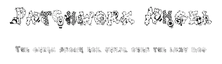 Patchwork Angel by Chloe5972 β Dingbats Font