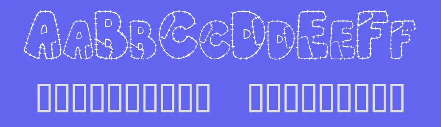 Patchwork Letter by Chloe5972 — Decorative Font — thumbnail 3