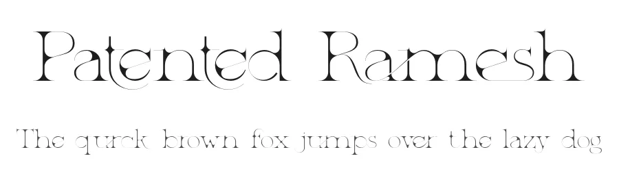 Patented Ramesh by 177Studio — Serif Font