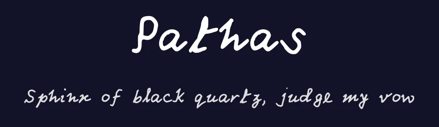 Pathas by Partha Borthakur — Script Handwritten Font — thumbnail 2
