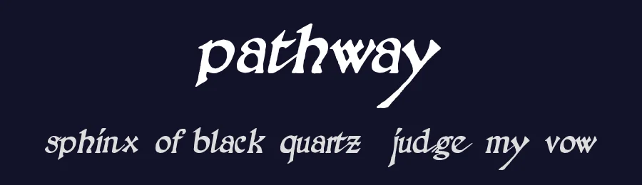 Pathway by William  Bayley — Blackletter Font — thumbnail 2