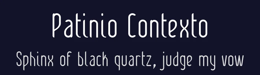 Patinio Contexto by Factor Vector — Sans Serif Font — thumbnail 2