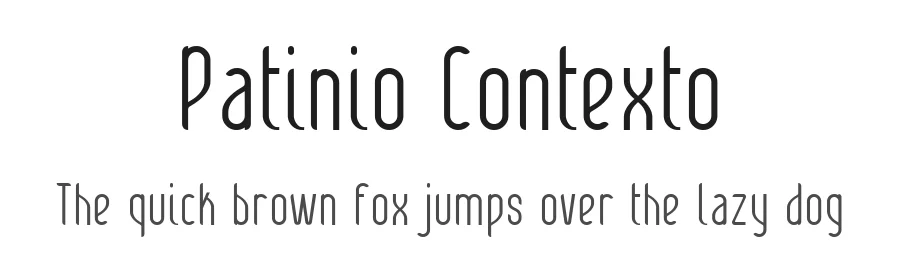 Patinio Contexto by Factor Vector — Sans Serif Font