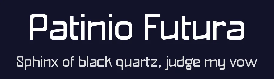Patinio Futura by Factor Vector — Display Font — thumbnail 2