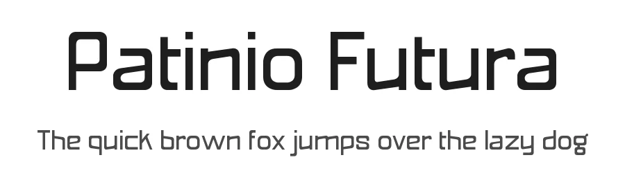 Patinio Futura by Factor Vector — Display Font
