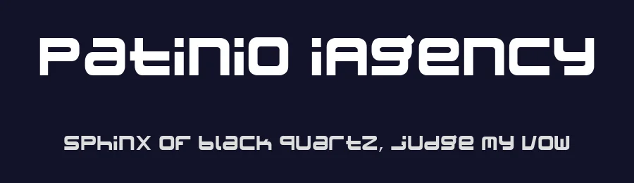 Patinio iAgency by Factor Vector — Display Font — thumbnail 2