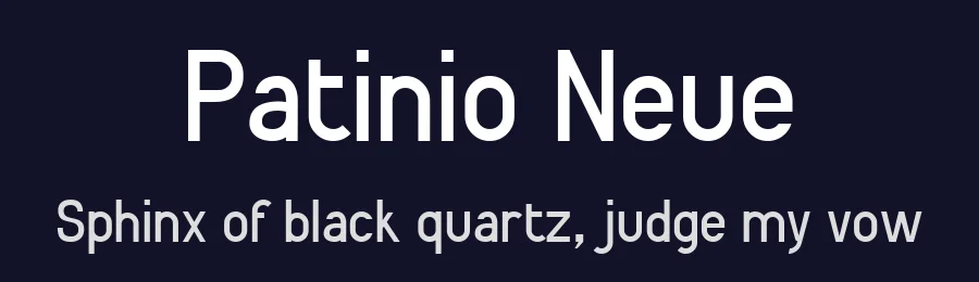 Patinio Neue by Factor Vector — Sans Serif Font — thumbnail 2