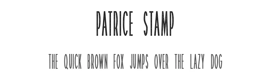 Patrice Stamp by Typefar — Decorative Font