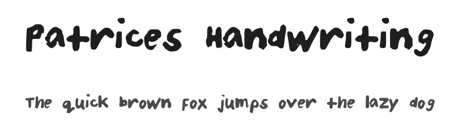 Patrices Handwriting