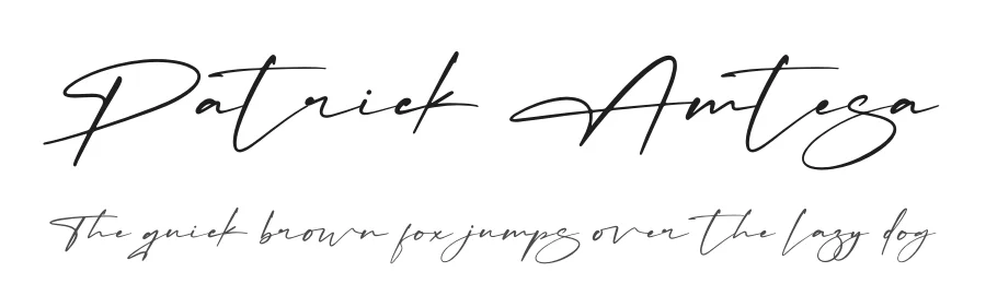 Patrick Amtesa by Letterena Studios — Script Handwritten Font