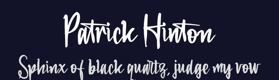 Patrick Hinton by Perspectype Studio - Letterena.com — Script Handwritten Font — thumbnail 2