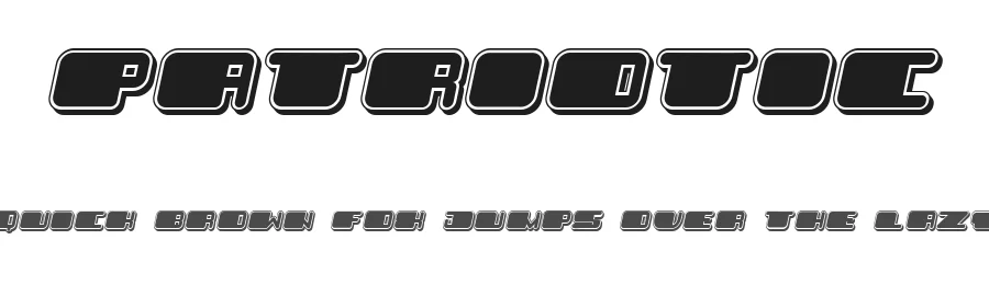 Patriotic by Vladimir Nikolic β Decorative Font