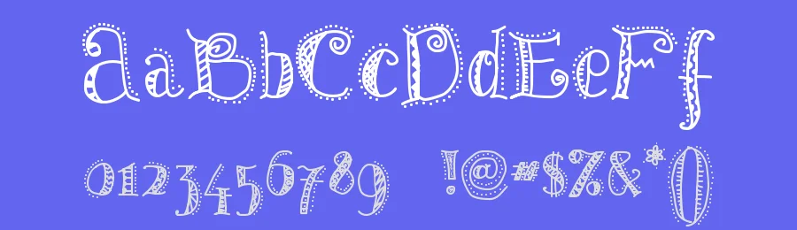 Patterns & Dots by Uzim — Decorative Font — thumbnail 3