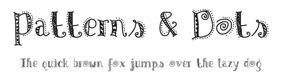 Patterns & Dots by Uzim — Decorative Font