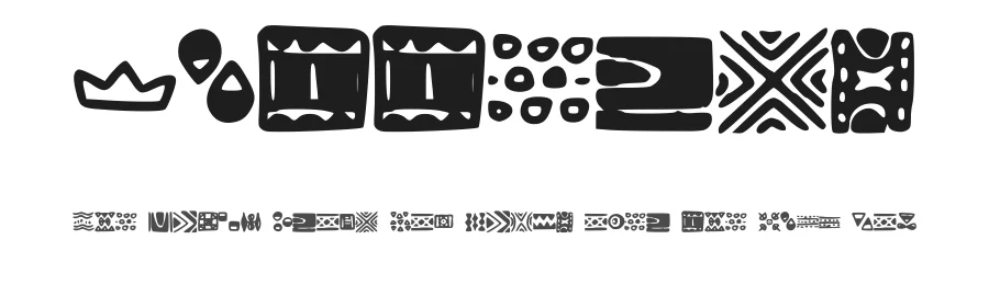 Patterns by put out into the deep — Dingbats Font