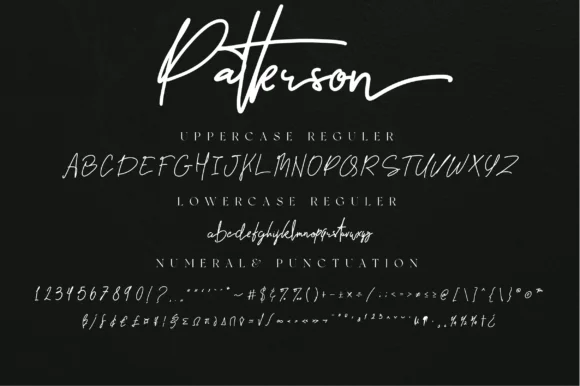 Patterson Font by Dancubs — Script Handwritten Font — thumbnail 8