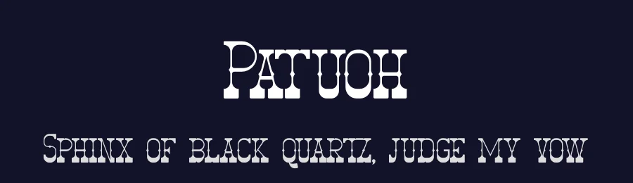 Patuoh by Denustudios — Decorative Font — thumbnail 2