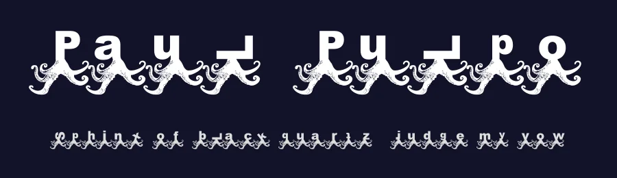 Paul Pulpo by Andrea Bartsch — Decorative Font — thumbnail 2