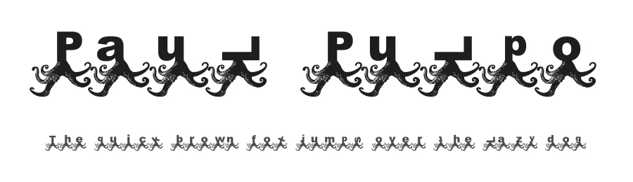Paul Pulpo by Andrea Bartsch — Decorative Font