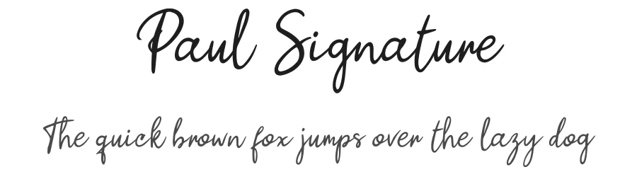 Paul Signature