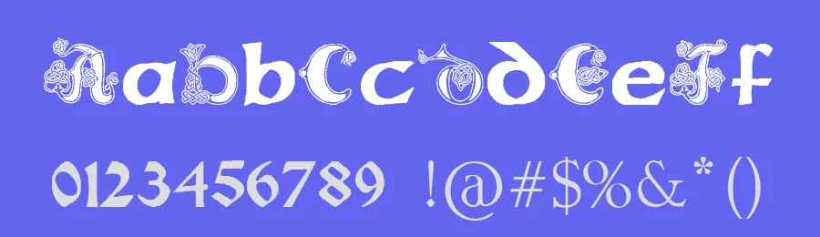 Pauls Celtic Font 2 by Tattoo Paul — Blackletter Font — thumbnail 3